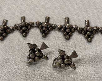 Native American/Mexican Styled Sterling Set