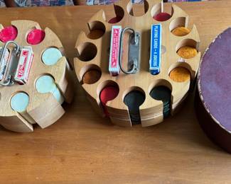 Old Celluloid Poker Sets