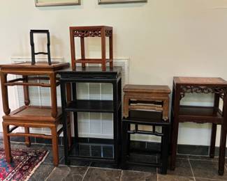 Rosewood Asian Benches and Stands
