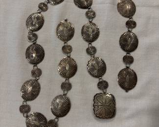 Concho Necklace matching Bracelet