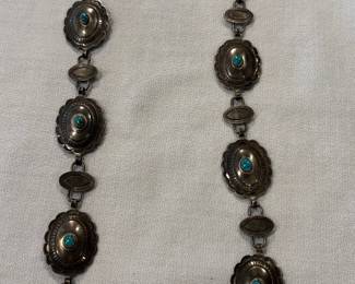 Vintage Navajo Concho Belt