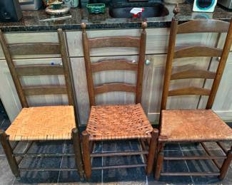 Woven Seat Ladder Backs