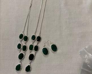 Contemporary Gemstone and Sterling Pieces