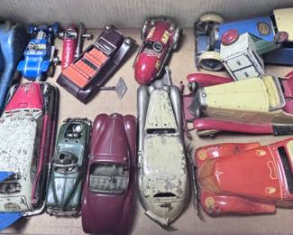 Pressed steel toy cars