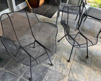 Pair of Vintage Russell Woodard Sculpture Patio Chairs