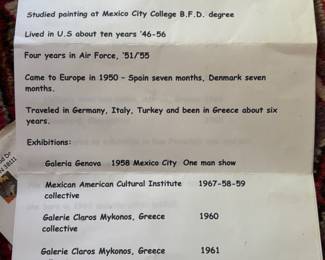 Information found with Painting