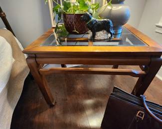 Glass Top Accent Table