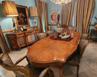 Antique Dining Table and Chairs