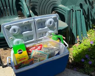 cooler full of goodies
