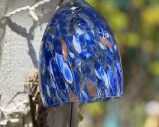 blue yard art