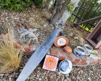 various yard art