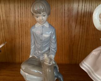 lladro boy bird