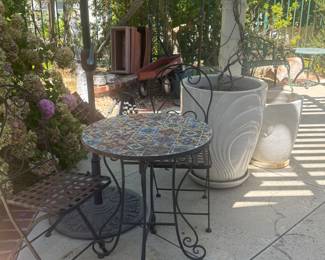 tea table and chairs