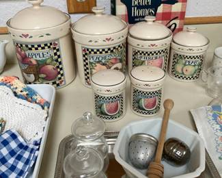 Susan Winget Harvest Fruit Canisters