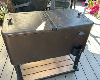 80 Quart Hammered Copper Rolling Cooler
