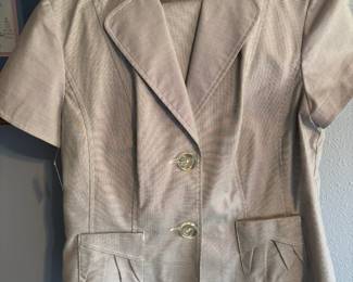 Tribal Short Sleeved Tan Blazer – Size 10