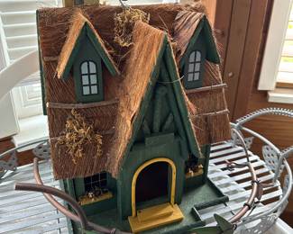 Green Cottage Bird House