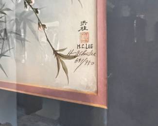 Framed Bird Print by Hung Chu Lee