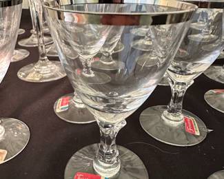 Fostoria Wedding Ring Claret Wine Glasses