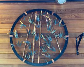 Bamboo Metal Wall Hanging