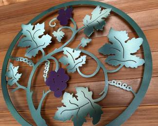 Circular Metal Grapevine Wall Art