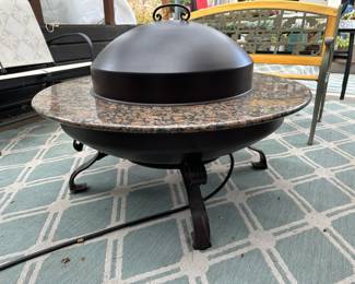 Granite Top Outdoor Gas Fire Pit