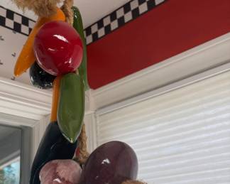 Hanging Ceramic Vegetable Decor