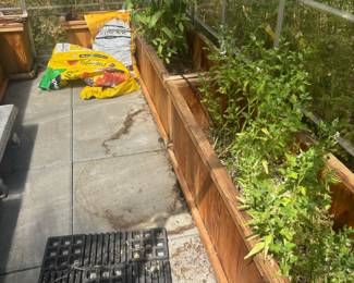 Palram Greenhouse – 10'L x 6' W x 7'H, Cedar Planter Boxes