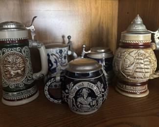Assortment of Beer Steins, Avon Beer Steins
