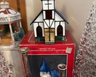 Illuminated Stained Glass Chapel