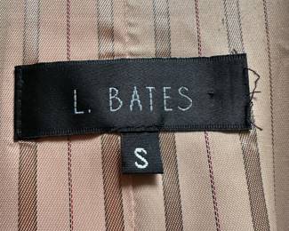 L. Bates Navy Blue Trench Coat – Size Small