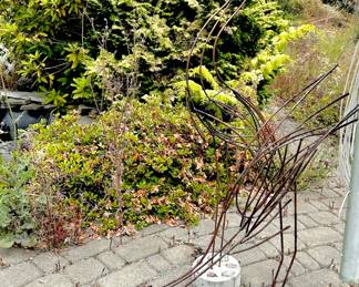 Metal Heron Sculptures