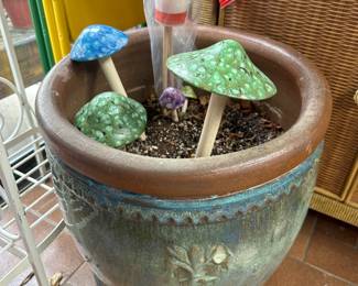 Ceramic Mushroom Stakes