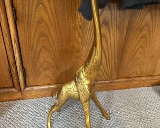 Freeman McFarlin Gold Ceramic Giraffe Figurine