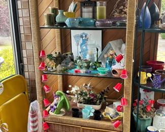 Wicker Display/Book Case