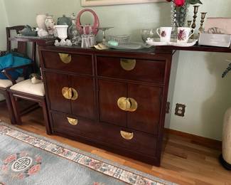 Thomasville Asian Style Bar Cabinet