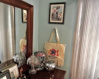 Framed Asian Floral Dufex Foil Art Print