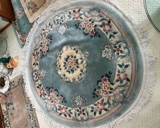 Chinese Art Deco Style Round Area Rug – 6' x 6'