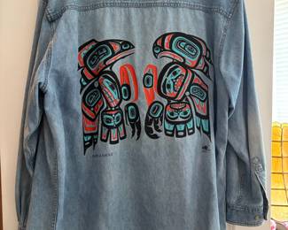 Real Good Denim by All Sport "Raven & Eagle" Northwest Coast Design