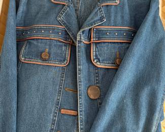 Dorothy Schoelen Platinum Denim Jacket – Size Medium