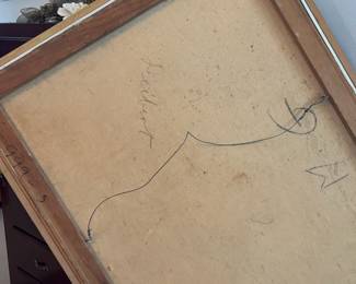 Framed Nude Portrait Painting - Signed Deibert