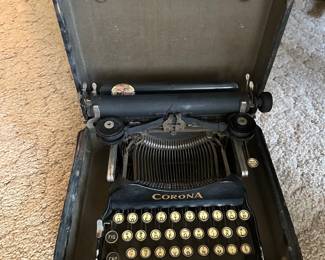 Old Corona Portable Typewriter