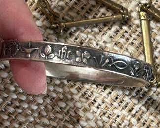 James Avery retired bangle Christianity Symbols Bracelet