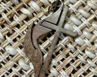 James Avery Pentecost Flame Cross in sterling silver
