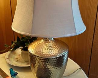hammered gold table lamp