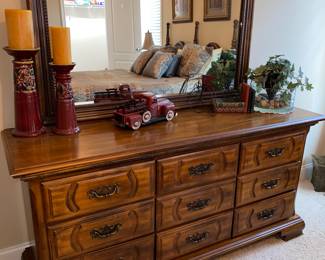 Dresser with mirror