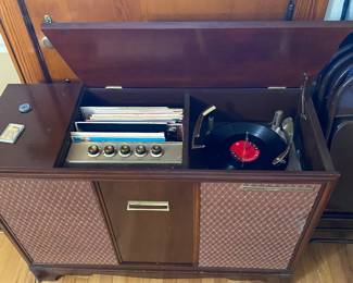 Motorola Stereo Console with Albums