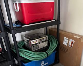 COOLER, HOSE AND SHELF