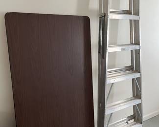 TABLE AND EXTENSION LADDER
