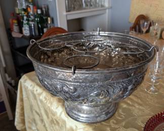 Silver plated champagne bucket